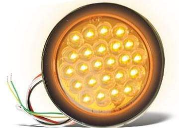Buyers-SL41AR-4in. Round Amber, Sync or Alternate Recessed Strobe Light, (product_type), (product_vendor) - Nick's Truck Parts