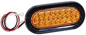 Buyers-SL65AO-6 in. Oval Amber Recessed Strobe Light, (product_type), (product_vendor) - Nick's Truck Parts