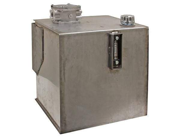 Buyers-SMR30SS10-30 Gallon Stainless Steel Bulkhead Hydraulic Reservoir With 10 Micron Filter, (product_type), (product_vendor) - Nick's Truck Parts