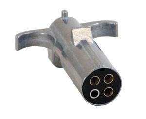 Buyers-TC2004-4-Pin Trailer End Connector, Metal (round), (product_type), (product_vendor) - Nick's Truck Parts
