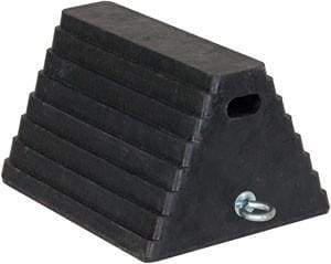 Buyers-WC1086-H-D Rubber Wheel Chock with  Chain Eye, (product_type), (product_vendor) - Nick's Truck Parts