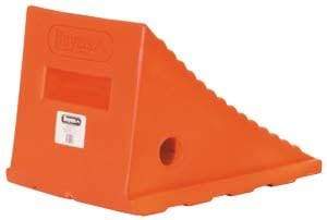 Buyers-WC8118-Flouescent Orange Polymer Wheel Chock, (product_type), (product_vendor) - Nick's Truck Parts