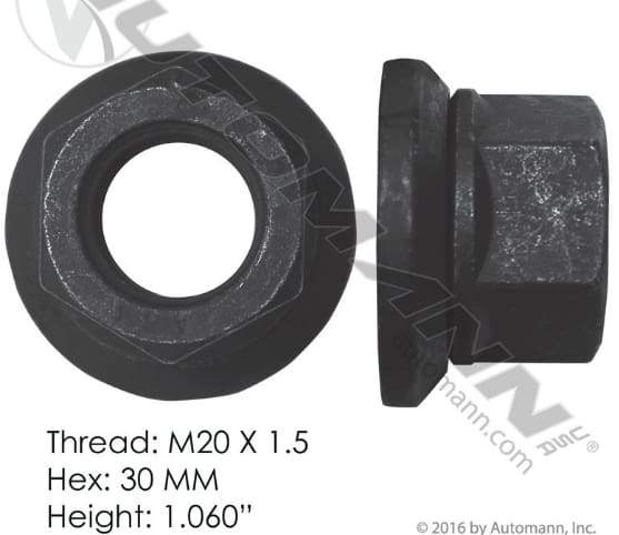 E-10235-Flanged Nut (Two Piece), (product_type), (product_vendor) - Nick's Truck Parts