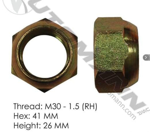 E-10254R-Disc Wheel Nut (Metric), (product_type), (product_vendor) - Nick's Truck Parts