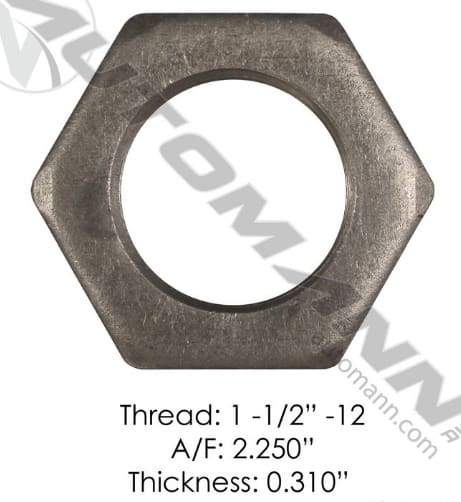 E-1087-Axle Spindle Nut, (product_type), (product_vendor) - Nick's Truck Parts