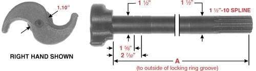 E-1425A-Air Brake S Camshaft, (product_type), (product_vendor) - Nick's Truck Parts