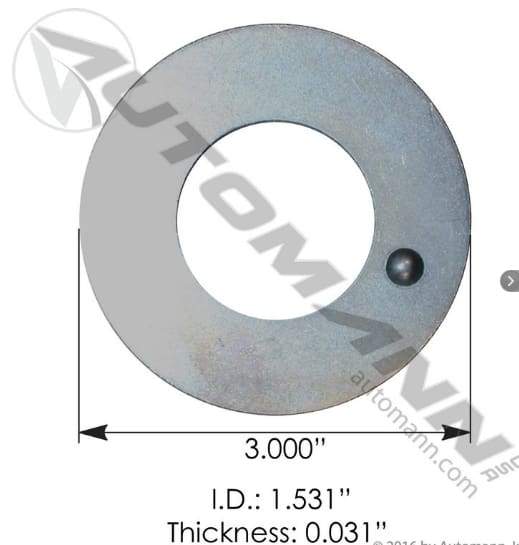E-2298-Axle Spindle Washer, (product_type), (product_vendor) - Nick's Truck Parts