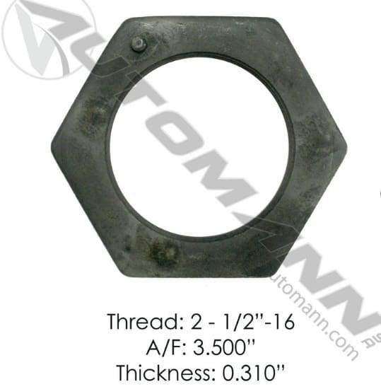 E-2417-Axle Spindle Nut, (product_type), (product_vendor) - Nick's Truck Parts
