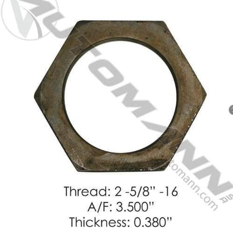 E-2422-Axle Spindle Nut, (product_type), (product_vendor) - Nick's Truck Parts