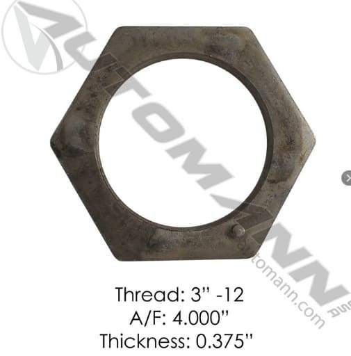 E-2423-Axle Spindle Nut, (product_type), (product_vendor) - Nick's Truck Parts
