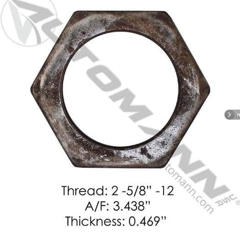 E-2462-Axle Spindle Nut, (product_type), (product_vendor) - Nick's Truck Parts