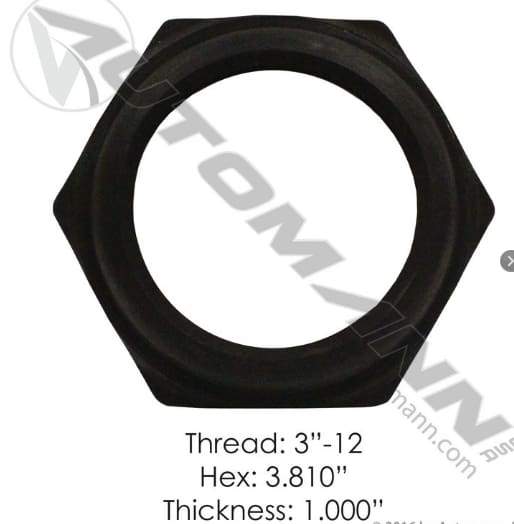 E-2463-Axle Spindle Nut, (product_type), (product_vendor) - Nick's Truck Parts