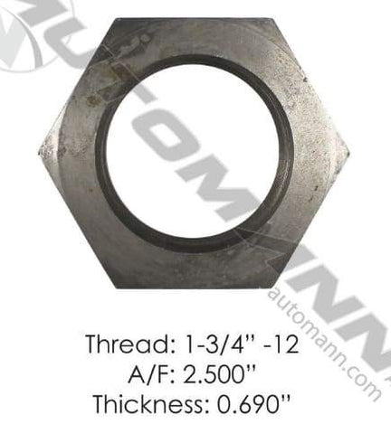 E-2658-Axle Spindle Nut, (product_type), (product_vendor) - Nick's Truck Parts