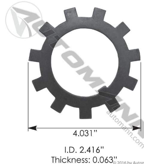 E-3010-Axle Spindle Lock Washer, (product_type), (product_vendor) - Nick's Truck Parts