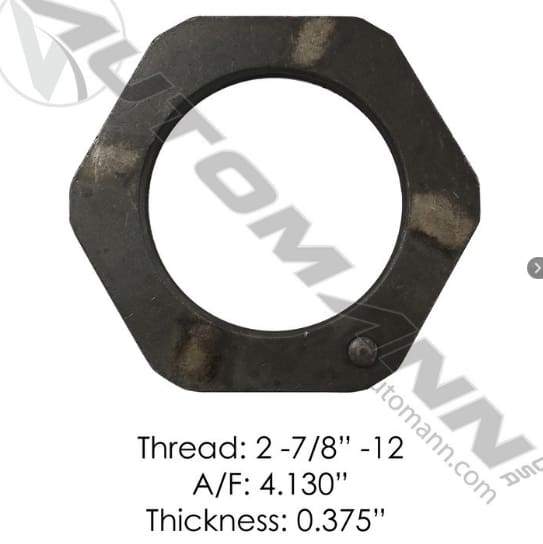 E-3504-Axle Spindle Nut, (product_type), (product_vendor) - Nick's Truck Parts