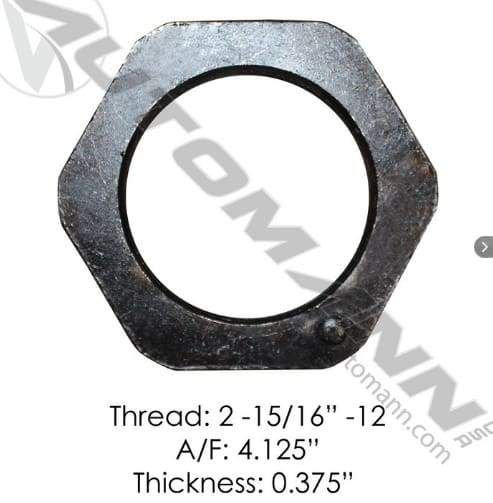 E-3507-Axle Spindle Nut, (product_type), (product_vendor) - Nick's Truck Parts