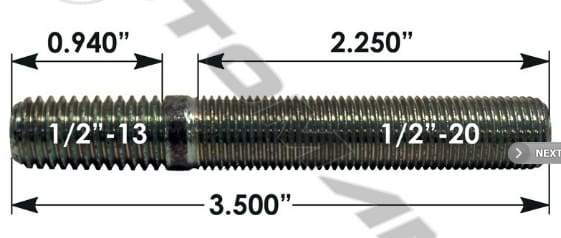 E-4947-Drive Flange Stud, (product_type), (product_vendor) - Nick's Truck Parts