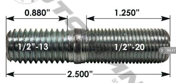 E-4948-Drive Flange Stud, (product_type), (product_vendor) - Nick's Truck Parts