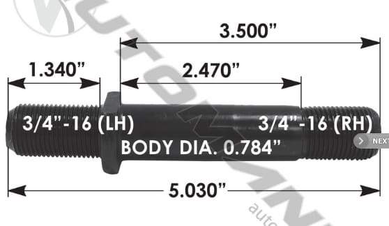 E-5557L-Round Collar Should Stud, (product_type), (product_vendor) - Nick's Truck Parts