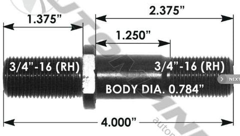 E-5561R-Round Collar Should Stud, (product_type), (product_vendor) - Nick's Truck Parts