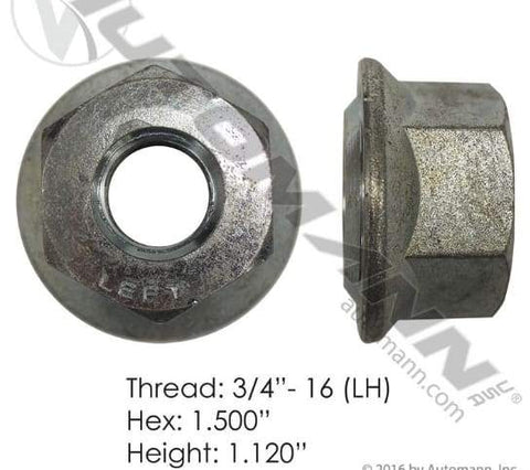 E-5578L-Flanged Nut (Ball Seat), (product_type), (product_vendor) - Nick's Truck Parts
