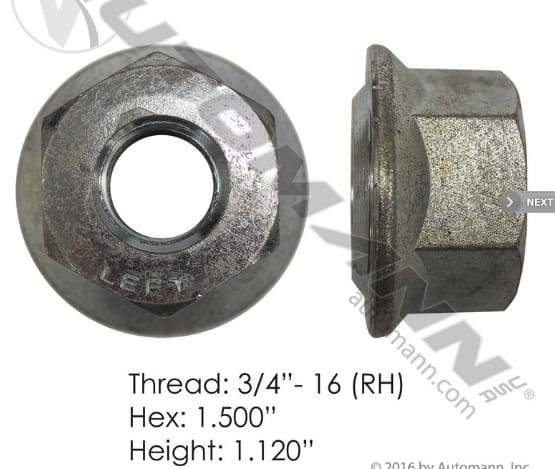 E-5578R-Flanged Nut (Ball Seat), (product_type), (product_vendor) - Nick's Truck Parts