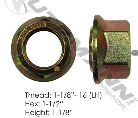 E-5579L-Flanged Nut (Ball Seat), (product_type), (product_vendor) - Nick's Truck Parts