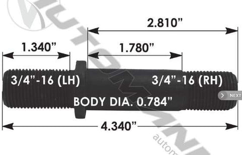 E-5585L-Round Collar Should Stud, (product_type), (product_vendor) - Nick's Truck Parts