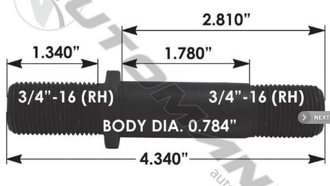 E-5585R-Round Collar Should Stud, (product_type), (product_vendor) - Nick's Truck Parts