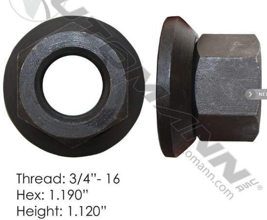 E-5708-Flanged Nut (Two Piece), (product_type), (product_vendor) - Nick's Truck Parts