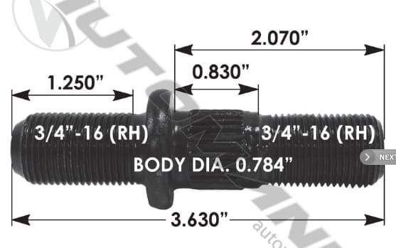 E-5714R-Round Collar Should Stud, (product_type), (product_vendor) - Nick's Truck Parts
