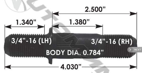 E-5715L-Round Collar Should Stud, (product_type), (product_vendor) - Nick's Truck Parts