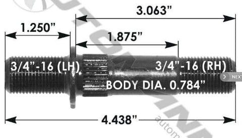 E-5716L-Round Collar Should Stud, (product_type), (product_vendor) - Nick's Truck Parts