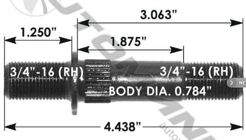 E-5716R-Round Collar Should Stud, (product_type), (product_vendor) - Nick's Truck Parts