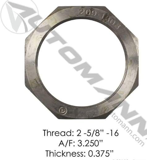 E-572-Axle Spindle Nut, (product_type), (product_vendor) - Nick's Truck Parts