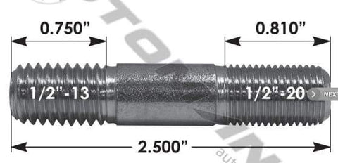 E-5799-Drive Flange Stud, (product_type), (product_vendor) - Nick's Truck Parts