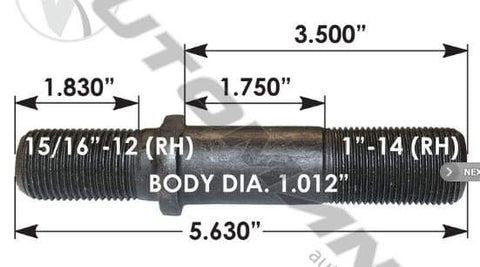 E-5876R-Round Collar Should Stud, (product_type), (product_vendor) - Nick's Truck Parts