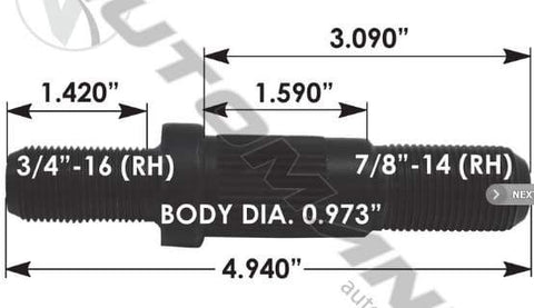 E-5918R-Round Collar Should Stud, (product_type), (product_vendor) - Nick's Truck Parts