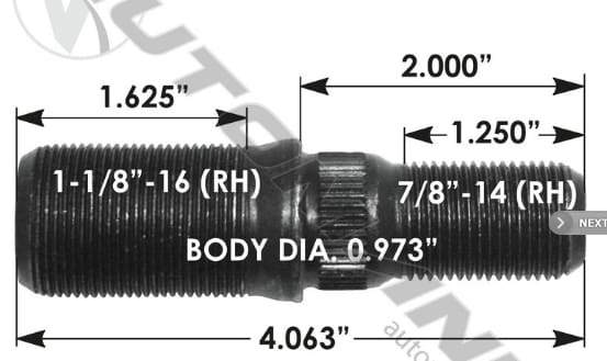 E-5922R-Round Collar Should Stud, (product_type), (product_vendor) - Nick's Truck Parts