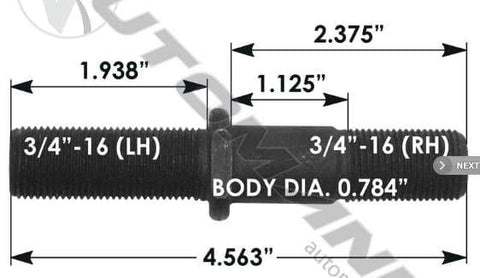 E-5931L-Round Collar Should Stud, (product_type), (product_vendor) - Nick's Truck Parts