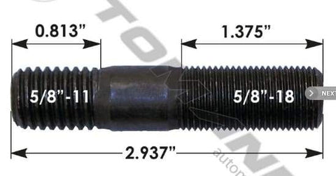 E-5954-Drive Flange Stud, (product_type), (product_vendor) - Nick's Truck Parts