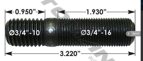 E-5955-Drive Flange Stud, (product_type), (product_vendor) - Nick's Truck Parts