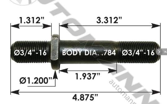 E-5989L-Round Collar Should Stud, (product_type), (product_vendor) - Nick's Truck Parts