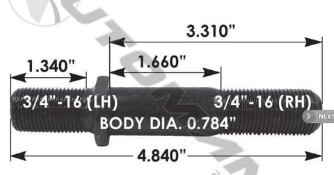 E-6023L-Round Collar Should Stud, (product_type), (product_vendor) - Nick's Truck Parts