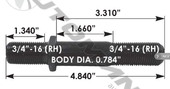 E-6023R-Round Collar Should Stud, (product_type), (product_vendor) - Nick's Truck Parts