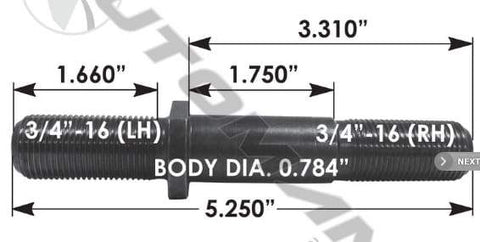 E-6024L-Round Collar Should Stud, (product_type), (product_vendor) - Nick's Truck Parts