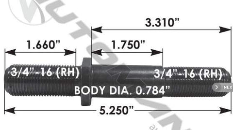 E-6024R-Round Collar Should Stud, (product_type), (product_vendor) - Nick's Truck Parts