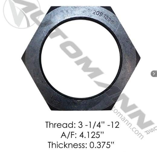E-6140-Axle Spindle Nut, (product_type), (product_vendor) - Nick's Truck Parts