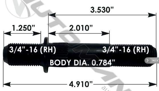 E-8948R-Round Collar Should Stud, (product_type), (product_vendor) - Nick's Truck Parts