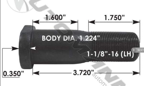 E-8950L-D Head Stud, (product_type), (product_vendor) - Nick's Truck Parts